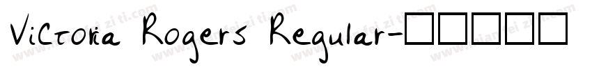 Victoria Rogers Regular字体转换